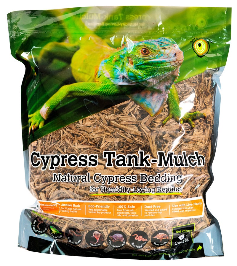 Galapagos (05054) Cypress Tank Mulch Forest Floor Bedding, 8-Quart, Natural - Image 1
